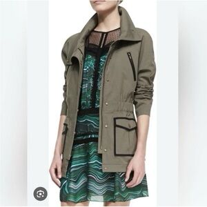 Veronica Beard Women’s Utility Jacket in Olive Green